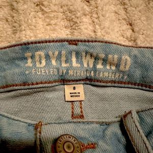 Super cute flared and distressed Idyllwind jeans